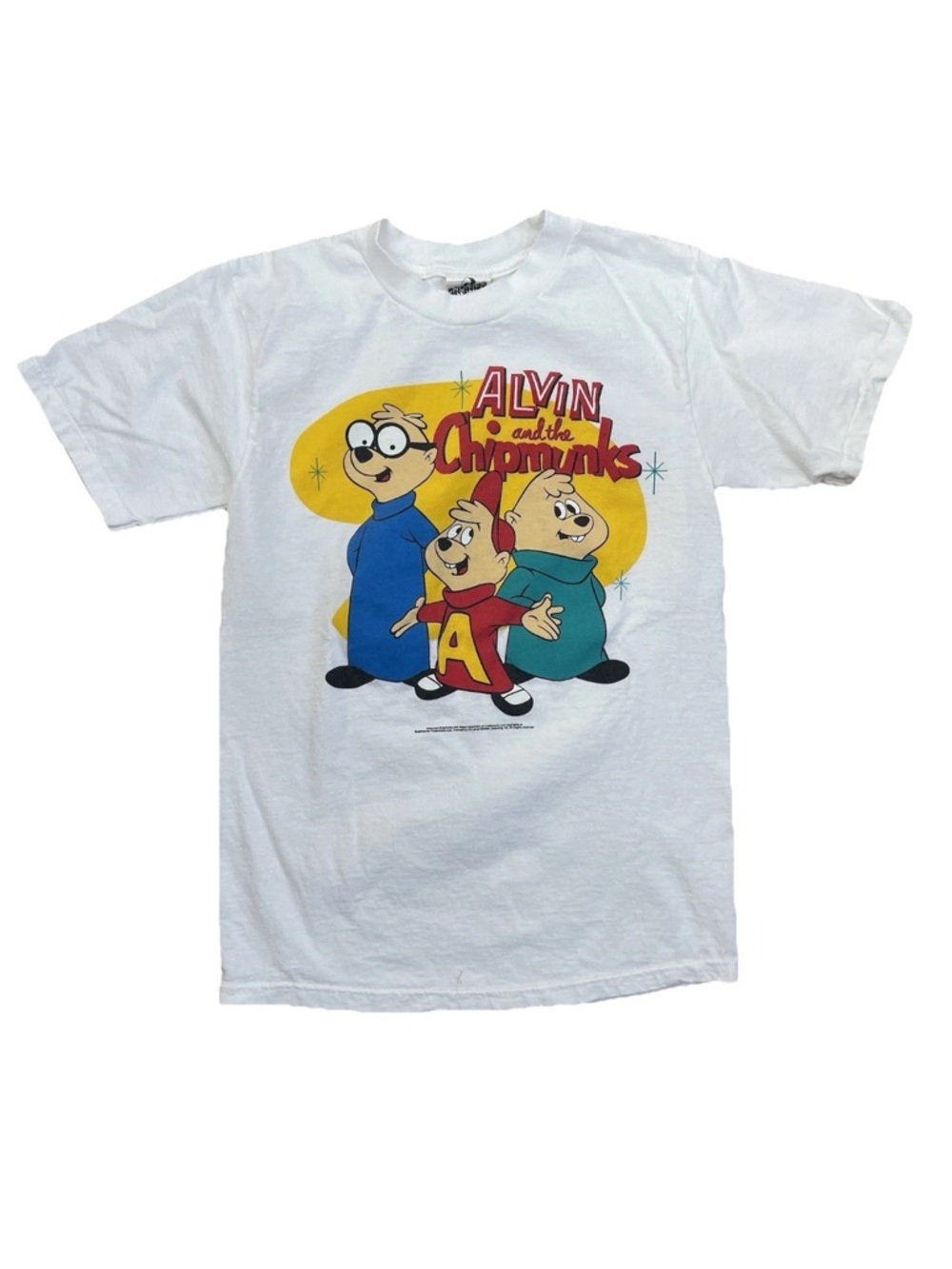 VTG Alvin & The Chipmunks T-Shirt Sm Retro Disney Cartoon Nostalgia 90s